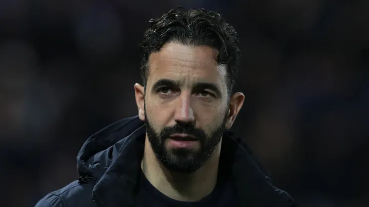 Sporting CP head coach Ruben Amorim looks on during the UEFA Europa League 2023/24 round of 16 second leg match between Atalanta and Sporting CP at the Stadio di Bergamo on March 14, 2024 in Bergamo, Italy.
