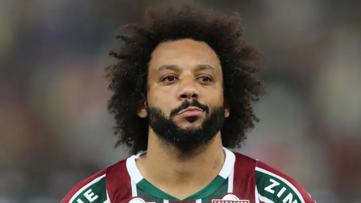 Marcelo of Fluminense looks on prior to the match between Fluminense and Vitoria as part of Brasileirao 2024 at Maracana Stadium on June 27, 2024 in Rio de Janeiro, Brazil.
