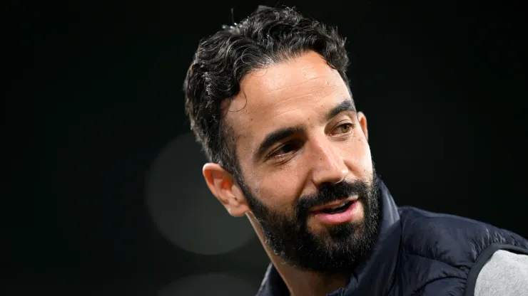 Ruben Amorim, Head Coach of Sporting CP, looks on prior to the UEFA Champions League 2024/25 League Phase MD4 match between Sporting Clube de Portugal and Manchester City at Estadio Jose Alvalade on November 05, 2024 in Lisbon, Portugal.
