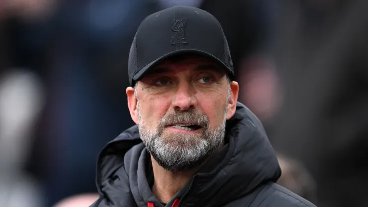 Jurgen Klopp, Manager of Liverpool during the Premier League match between West Ham United and Liverpool FC at London Stadium on April 27, 2024 in London, England. 
