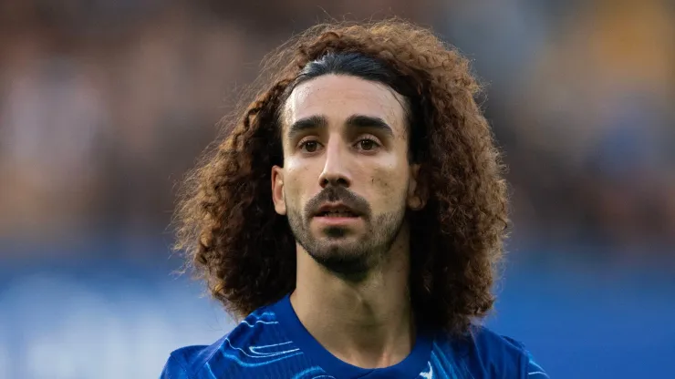 Marc Cucurella of Chelsea during the Premier League match between Chelsea FC and Aston Villa FC at Stamford Bridge on December 01, 2024 in London, England.
