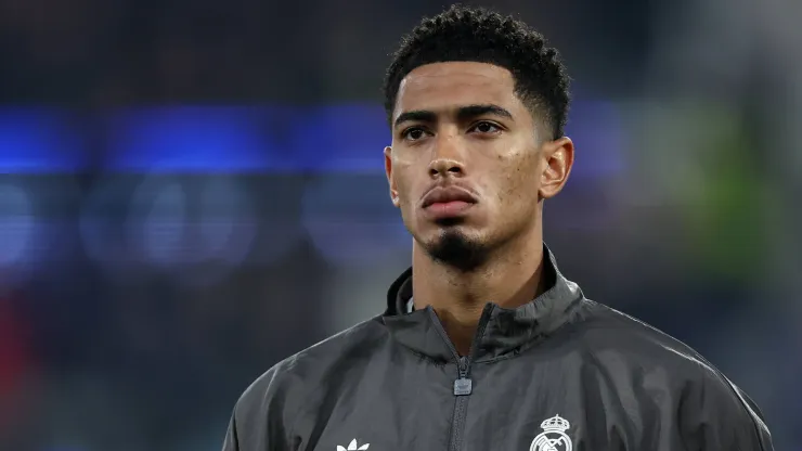 UEFA Champions League 2024 25 League Phase MD6 Jude Bellingham of Real Madrid Cf looks on during the UEFA Champions League 2024 25 League Phase MD6 match between Atalanta BC and Real Madrid C.F. at Gewiss Stadium on December 10, 2024 in Bergamo, Italy.
