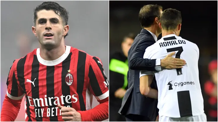 Christian Pulisic (left) and Cristiano Ronaldo (right)
