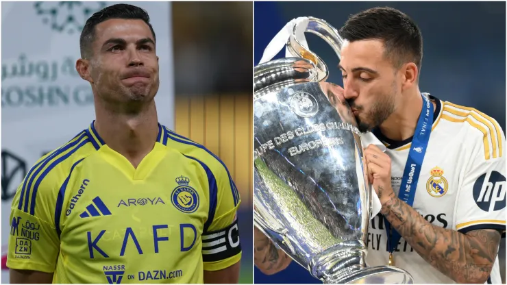 Cristinao Ronaldo (left) and Joselu (right)
