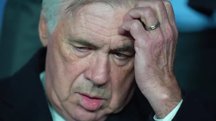 Real Madrid's head coach Carlo Ancelotti during the Uefa Champions League soccer match between Atalanta and Real Madrid a at the Gewiss Stadium in Bergamo, north Italy – Tuesday , December 10 , 2024.
