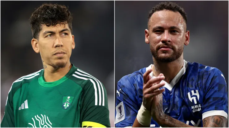 Roberto Firmino (left) and Neymar (right)
