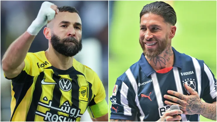 Karim Benzema (left) and Sergio Ramos (right)