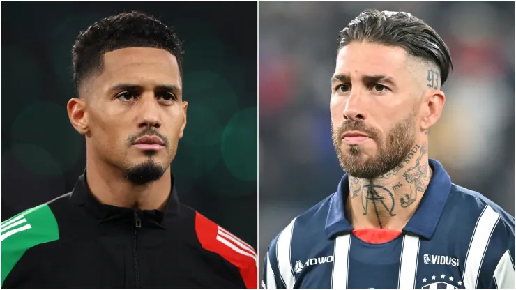 William Saliba (left) and Sergio Ramos (right)