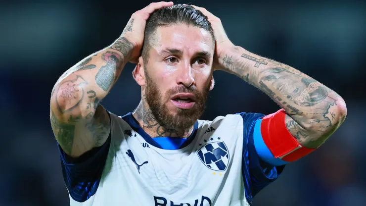  Sergio Ramos of Monterrey gestures during the 11th round match between Cruz Azul and Monterrey as part of the Torneo Clausura 2025 Liga MX at Estadio Olimpico Universitario on March 08, 2025 in Mexico City, Mexico.
