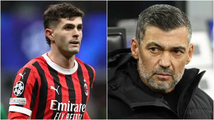 Christian Pulisic (left), and Sergio Conceicao (right)
