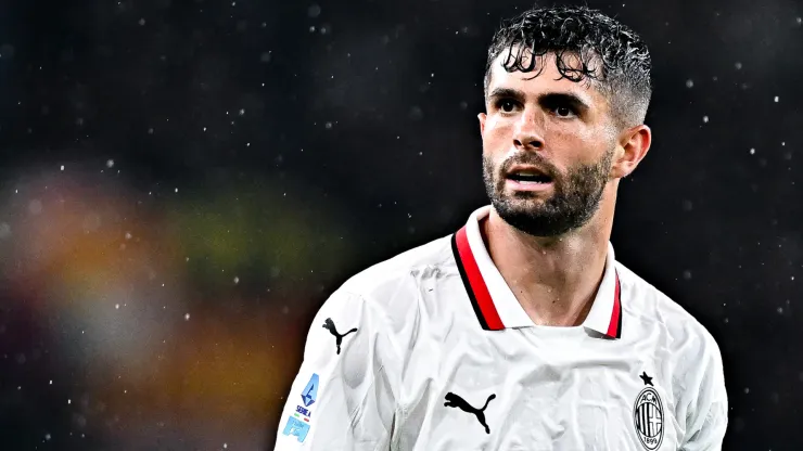 Christian Pulisic of Milan looks on during the Serie A match between Genoa and AC Milan at Stadio Luigi Ferraris on May 5, 2025 in Genoa, Italy.
