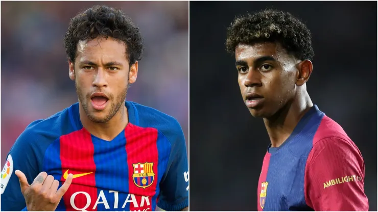 Lamine Yamal (left) and Neymar (right)
