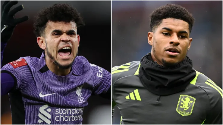 Luis Diaz (left) and Marcus Rashford (right)
