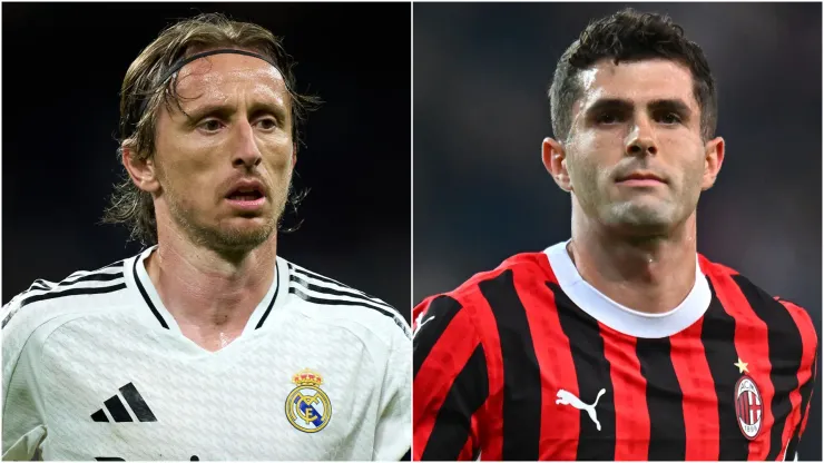 Luka Modric (left) and Christian Pulisic (right)
