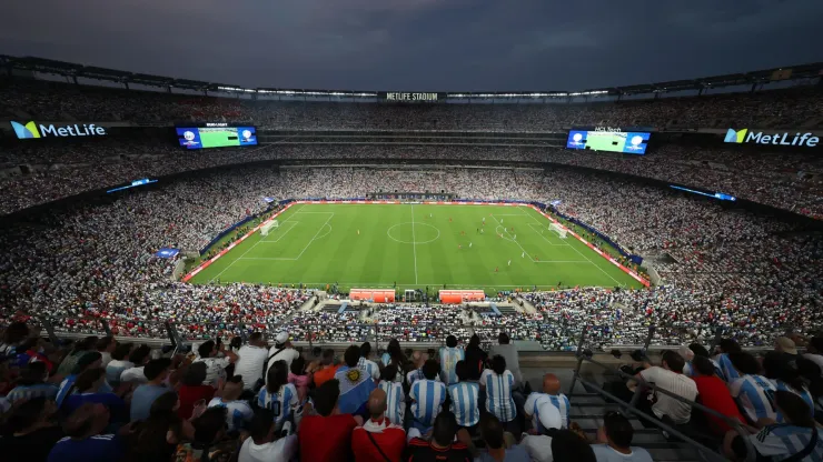 General view of the stadium during the CONMEBOL Copa America 2024 semifinal match between Canada and Argentina at MetLife Stadium on July 09, 2024.
