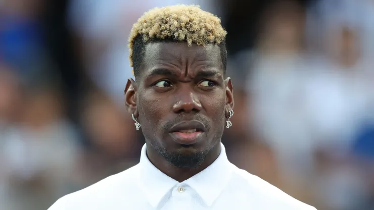 Paul Labile Pogba of Juventus looks on during the Serie A TIM match between Empoli FC and Juventus at Stadio Carlo Castellani on September 3, 2023 in Empoli, Italy.
