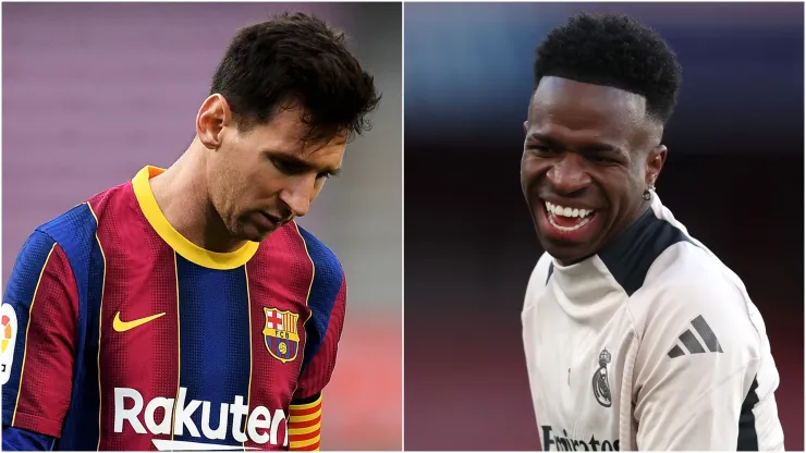 Lionel Messi and Vinicius Junior.
