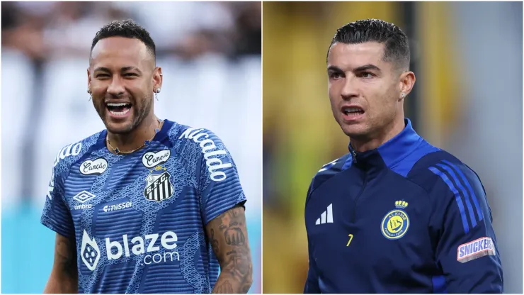 Santos star Neymar and Al Nassr forward Cristiano Ronaldo.
