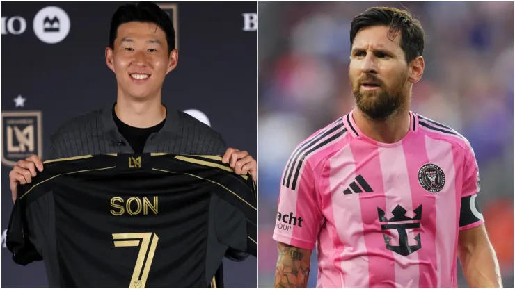 MLS stars Son Heung-min and Lionel Messi.
