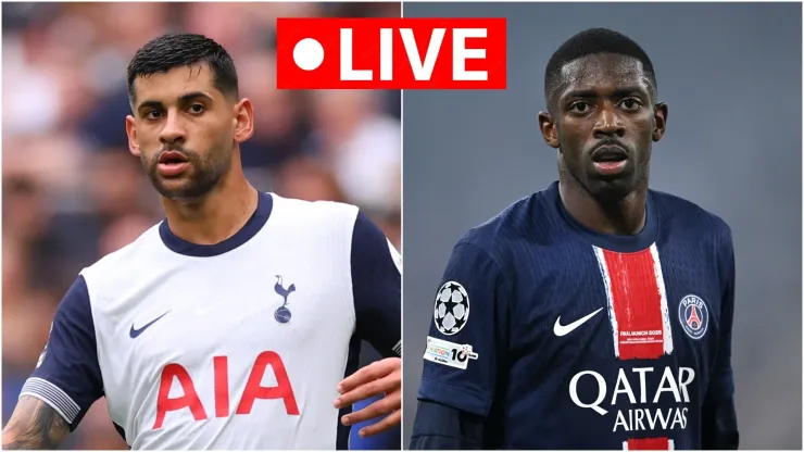 Tottenham captain Cristian Romero and PSG winger Ousmane Dembele.
