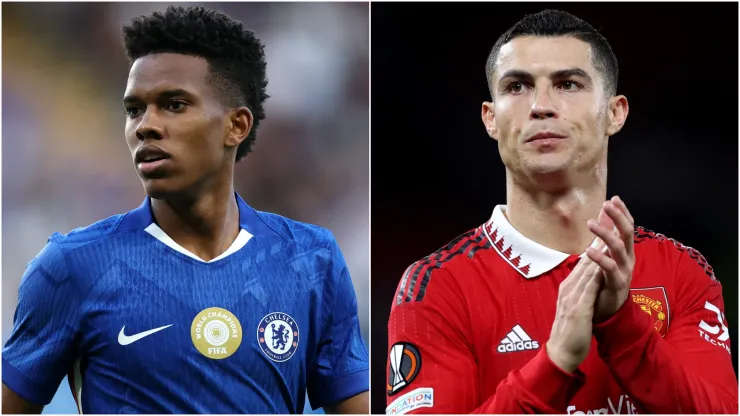 Estevao Willian (left) and Cristiano Ronaldo (right)
