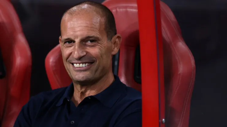 Massimiliano Allegri, Head Coach of AC Milan looks on prior to the Pre-Season Friendly match between Arsenal FC and AC Milan.
