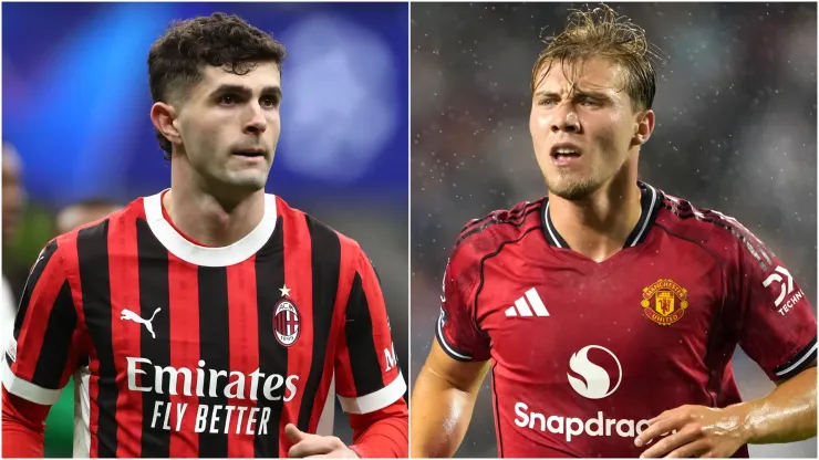 Christian Pulisic and Rasmus Hojlund.
