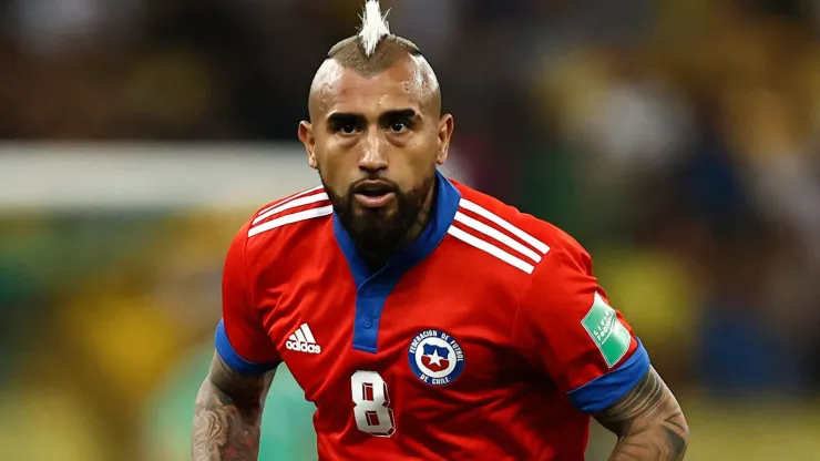 Arturo Vidal of Chile during a match between Brazil and Chile as part of FIFA World Cup Qatar 2022 Qualifier.