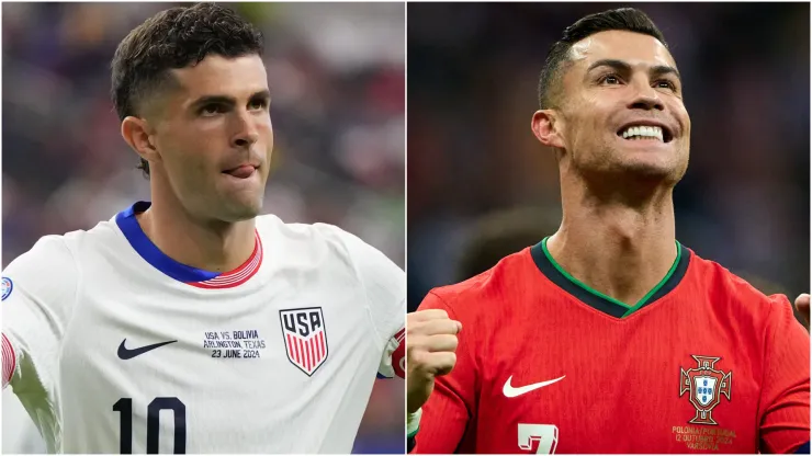 Christian Pulisic (left) and Cristiano Ronaldo (right)
