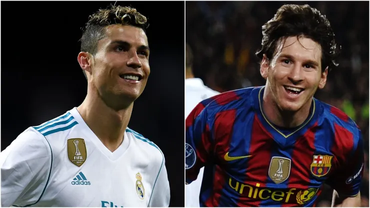Cristiano Ronaldo of Real Madrid CF and Lionel Messi of Barcelona.
