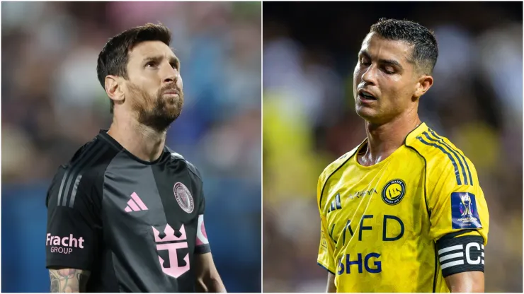 Lionel Messi of Inter Miami and Cristiano Ronaldo of Al Nassr.
