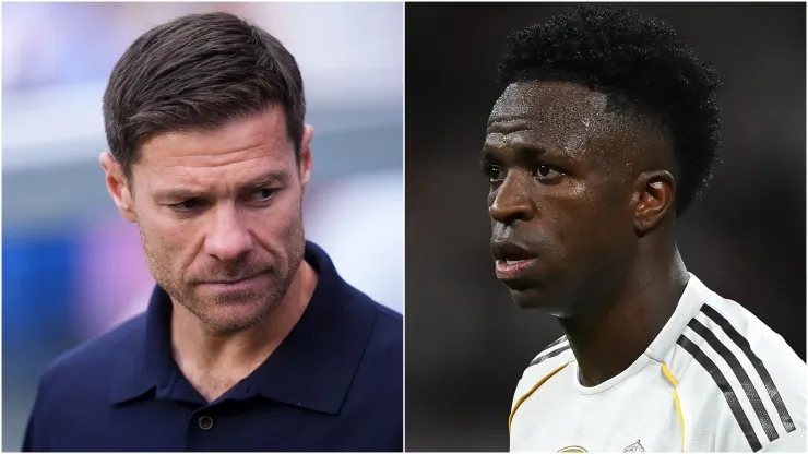 Xabi Alonso and Vinicius Junior