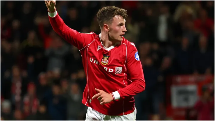 Nathan Broadhead of Wrexham
