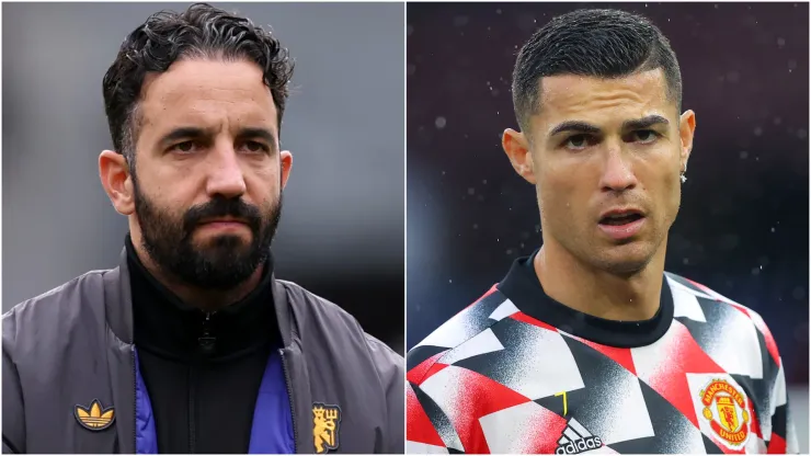 Ruben Amorim (left) and Cristiano Ronaldo (right)
