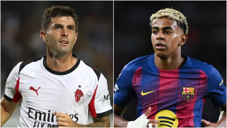 Christian Pulisic and Lamine Yamal.
