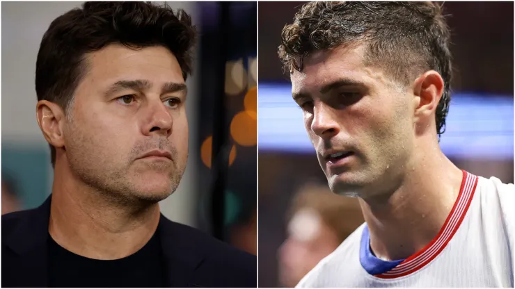 Mauricio Pochettino (left) and Christian Pulisic (right)