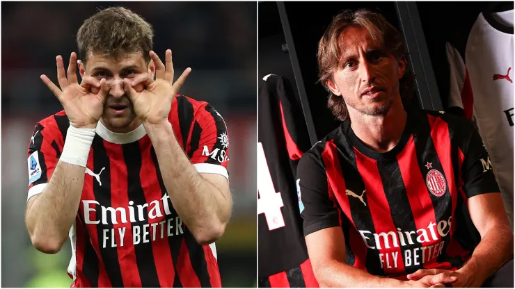 Santiago Gimenez (left) and Luka Modric (right)