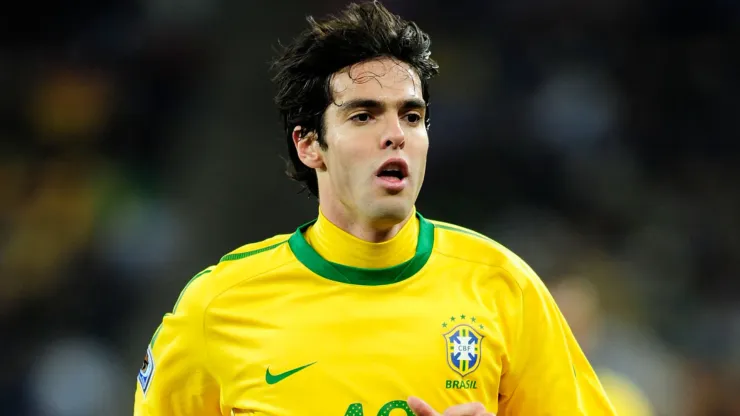 Kaka of Brazil in action during the 2010 FIFA World Cup.
