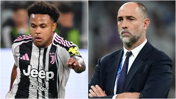 Weston McKennie of Juventus FC and Igor Tudor.