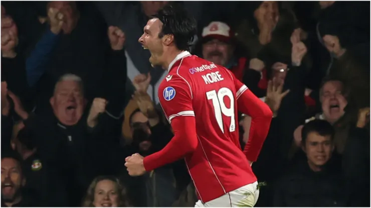 Kieffer Moore of Wrexham
