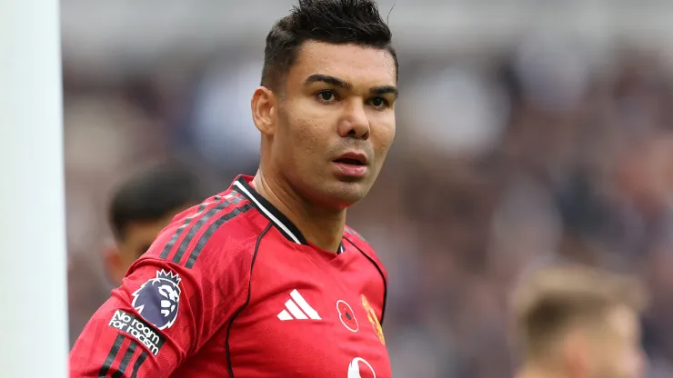 Casemiro of Manchester United during the Premier League match.
