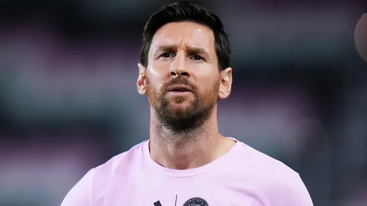 Lionel Messi #10 of Inter Miami CF arrives at the stadium prior to the 2025 MLS Cup Playoff match.
