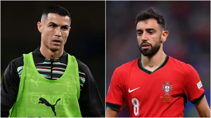 Portugal stars Cristiano Ronaldo and Bruno Fernandes.
