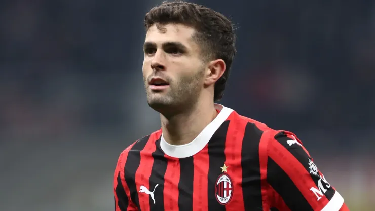 Christian Pulisic of AC Milan looks on during the Coppa Italia.