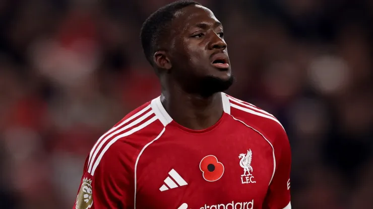 Ibrahima Konate of Liverpool during the Premier League match.

