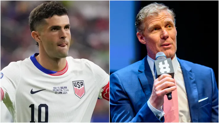 Christian Pulisic (left) and Alexi Lalas (right)
