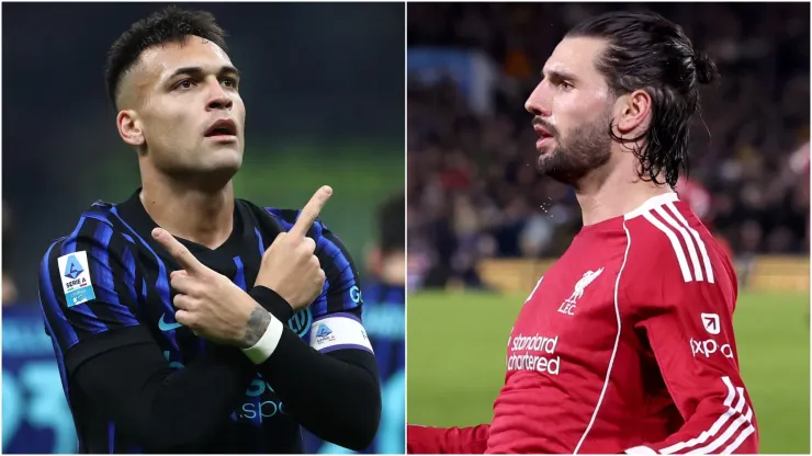 Lautaro Martinez of Inter Milan and Dominik Szoboszlai of Liverpool.
