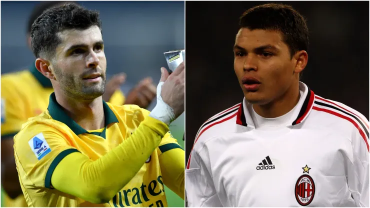 Christian Pulisic (left) and Thiago Silva (right)
