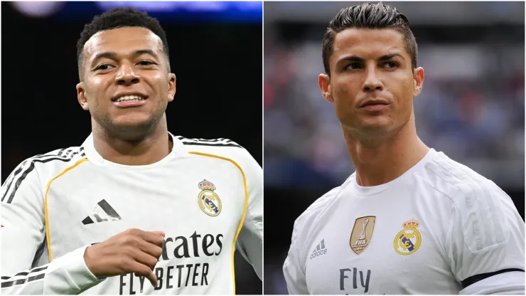 Kylian Mbappe and Cristiano Ronaldo of Real Madrid.
