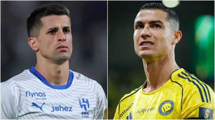 Joao Cancelo (left) and Cristiano Ronaldo (right)
